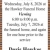Funeral Schedules