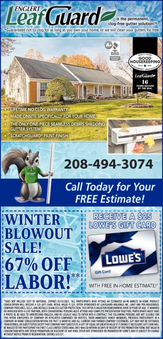 Call Today for Your FREE Estimate!