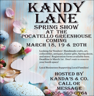 Spring Show At The Pocatello Greenhouse