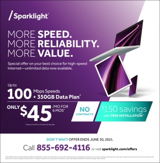 More Speed, More Reliability, More Value