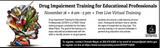 Drug Impairment Training for Educational Professionals