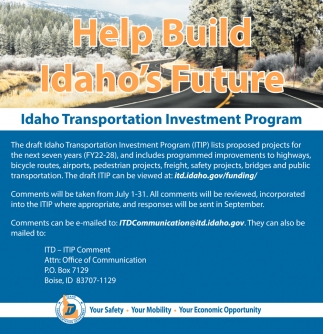 Help Build Idaho's Future