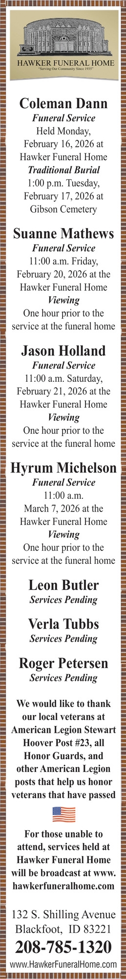 Hawker Funeral Home
