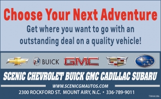 Choose Your Next Adventure!, Scenic Chevrolet Buick GMC ...