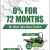 0% For 72 Months