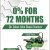 0% for 72 Months