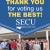 Thank You for Voting Us The Best!
