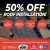 50% OFF Roof Installation!