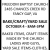 Bake - Craft - Yard Sale October 4 - 8AM to 3PM