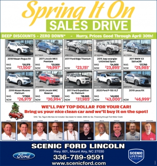 Spring It On Sales Drive