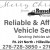 Relaible & Affordable Vehicle Service