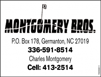 Montgomery Bros. 336-591-8514