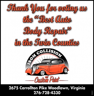 Thank You For Voting Us