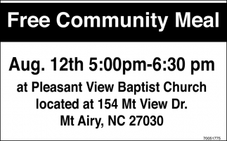 Free Community Meal