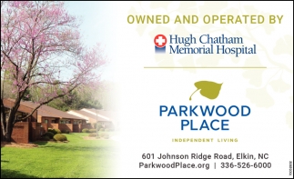 Owned And Operated by Hugh Chatham Memorial Hospital
