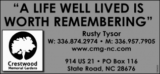 A Life Well Lived Is Worth Remembering