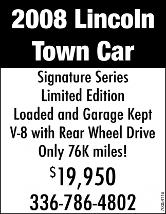 2008 Lincoln Town Car