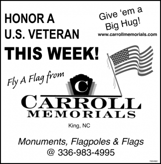 Fly A Flag From Carroll Memorials