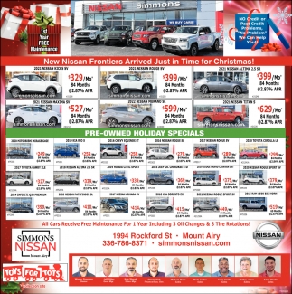 Pre Owned Holiday Specials