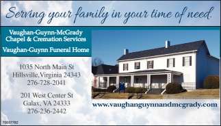 Serving Your Family In Your Time Of Need