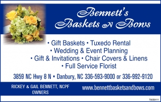 Tuxedo Rental - Wedding & Event Planning - Gift Baskets
