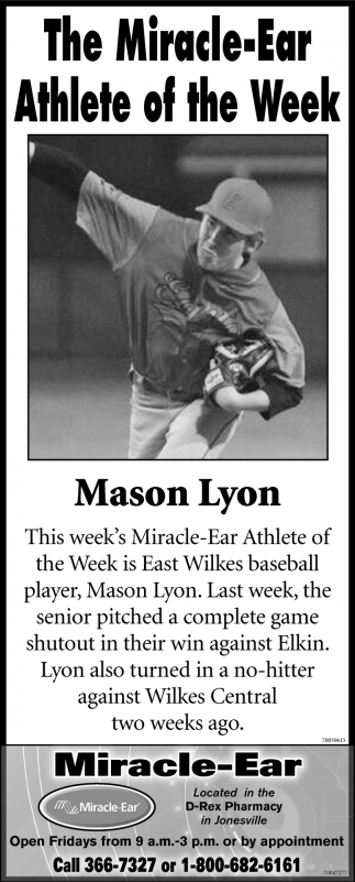 Athlete Of The Week