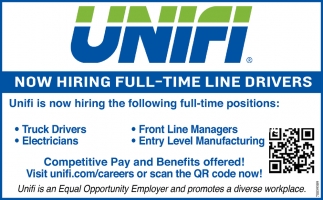 Now Hiring Full Time Line Drivers