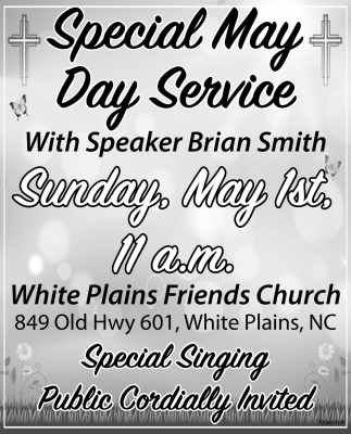 Special May Day Services