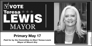 Vote Teresa Lewis Mayor