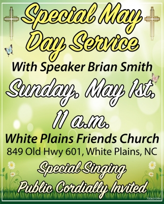 Special May Day Services