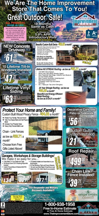 Great Outdoor Sale!