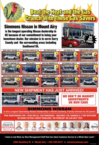 Simmons Nissan In Mount Airy