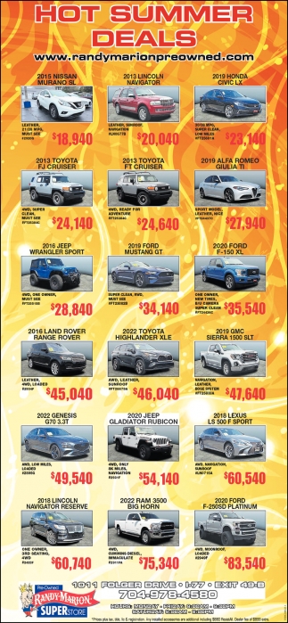 Hot Summer Deals
