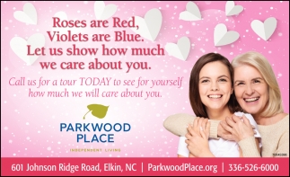 Roses Are Red, Violets Are Blue. Let Us Show How Much We Care About You.