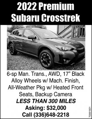 2022 Premium Subaru Crosstrek
