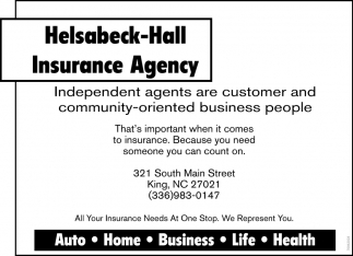 Independent Agents Are Customer And Community-Oriented Business People