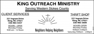 Serving Western Stokes County