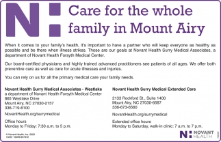 Care For The Whole Family In Mount Family