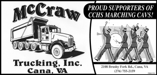 Proud Supporters Of CCHS Marching Cavs!