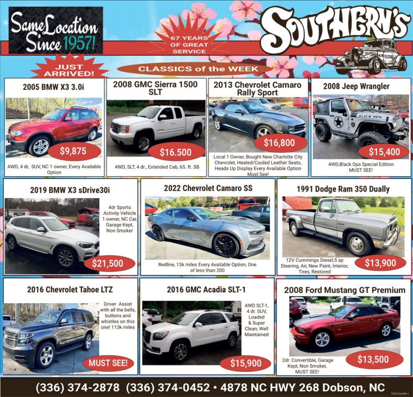 Southern's Used Cars