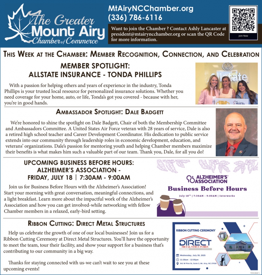 The Greater Mount Airy Chamber of Commerce