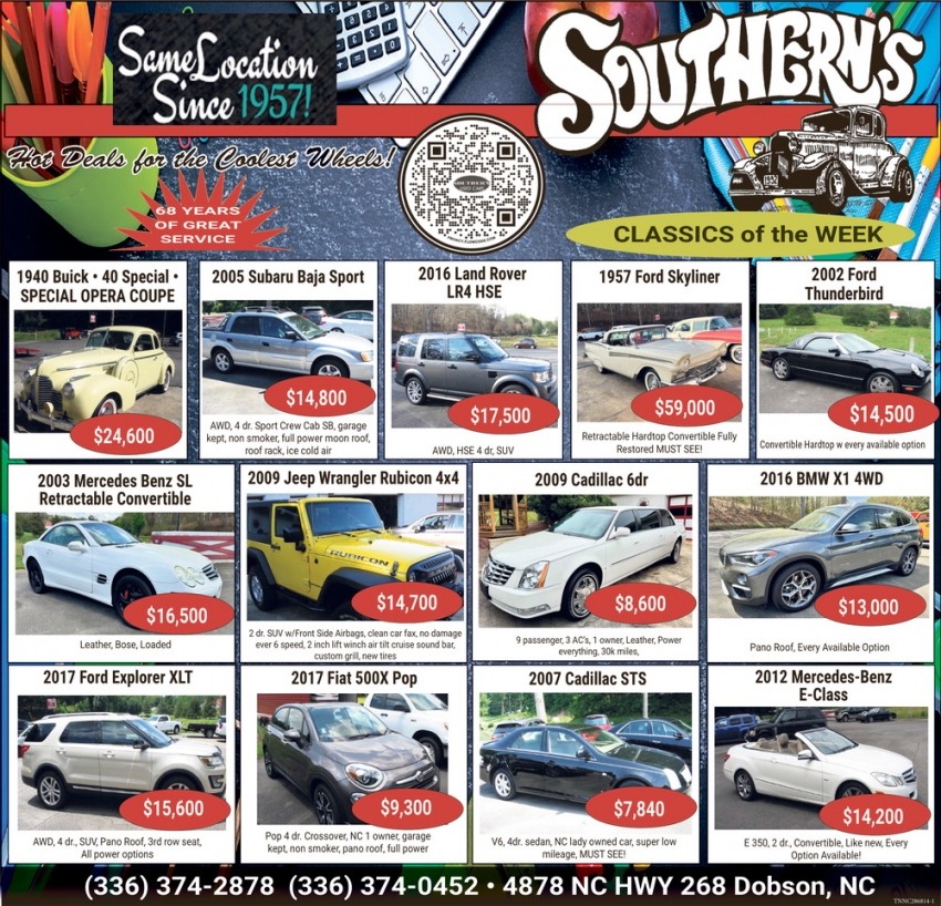 Southern's Used Cars