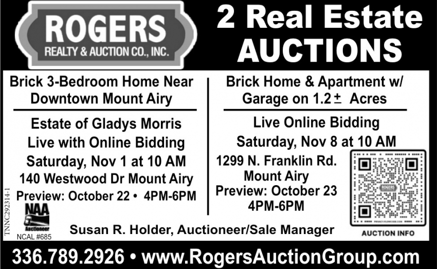 Rogers Realty & Auction., Inc.