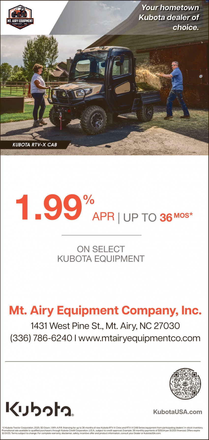 Mt. Airy Equipment Company, Inc.