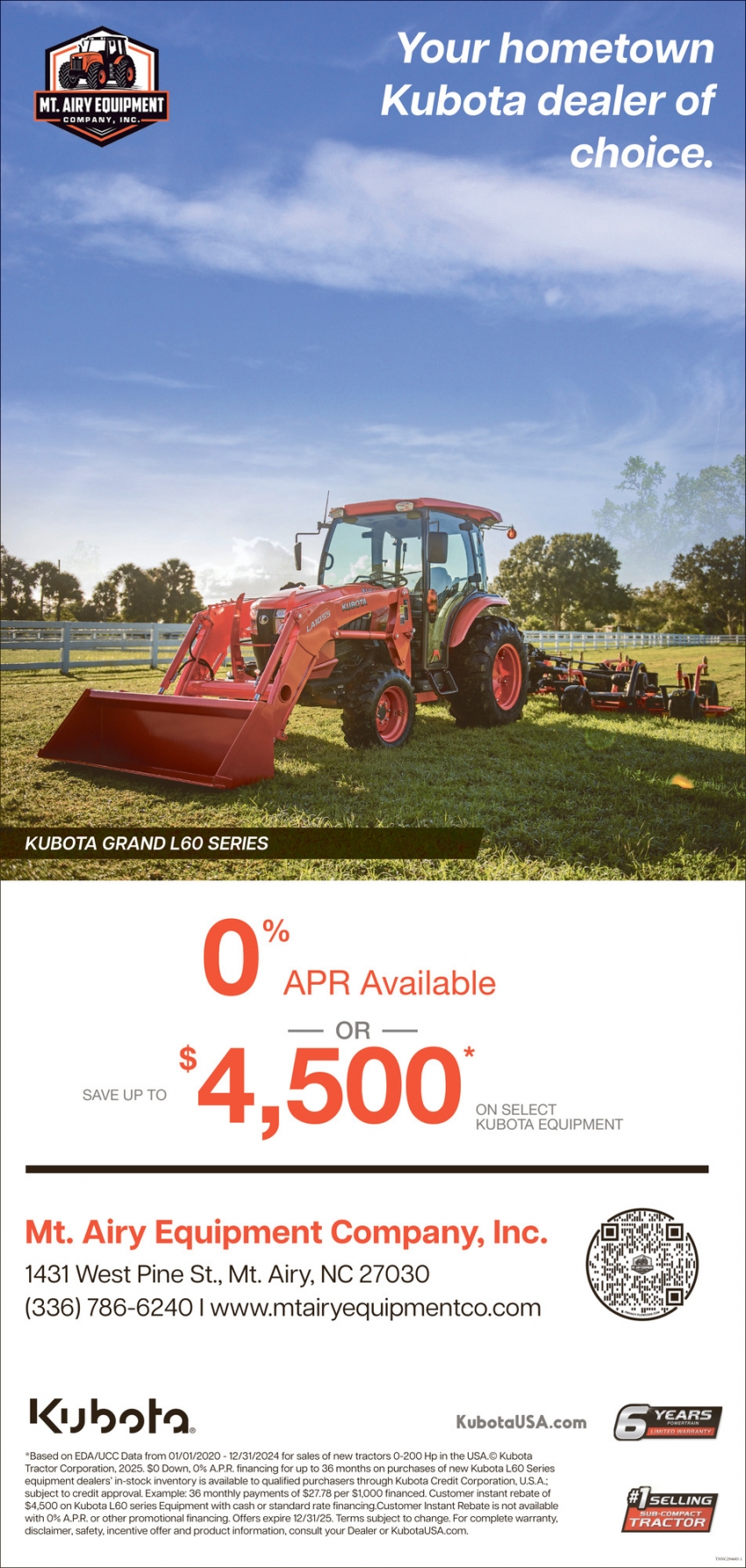 Mt. Airy Equipment Company, Inc.