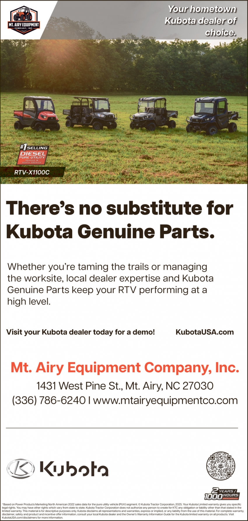 Mt. Airy Equipment Company, Inc.