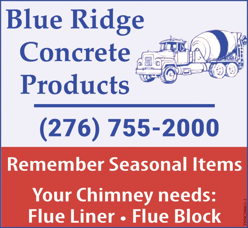 Blue Ridge Concrete Products Inc.