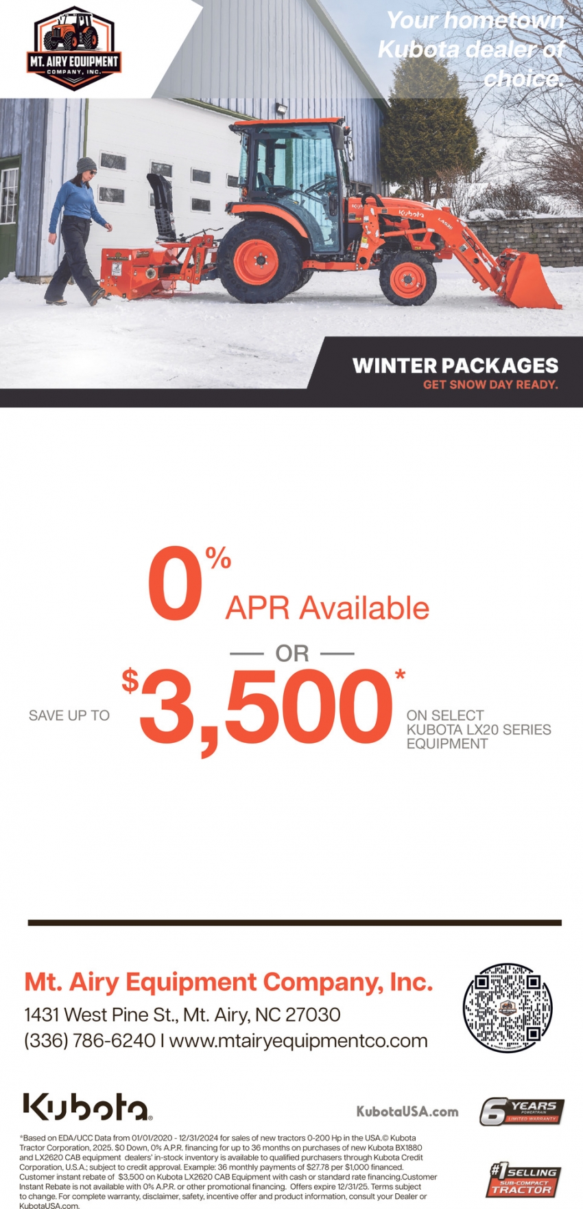 Mt. Airy Equipment Company, Inc.