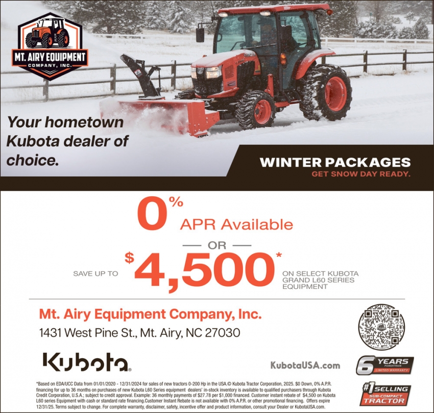 Mt. Airy Equipment Company, Inc.