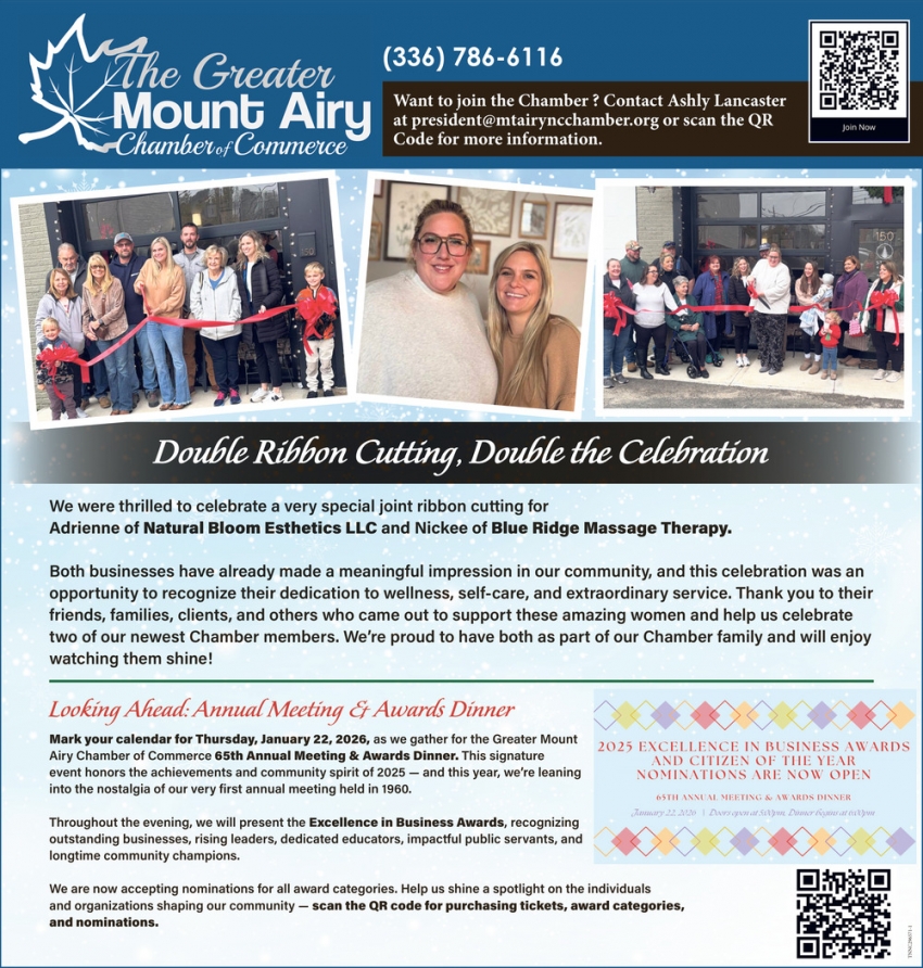 The Greater Mount Airy Chamber of Commerce